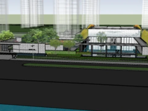 आधुनिक बुटीक आवासीय परिदृश्य योजना सु मॉडल 3D मॉडल