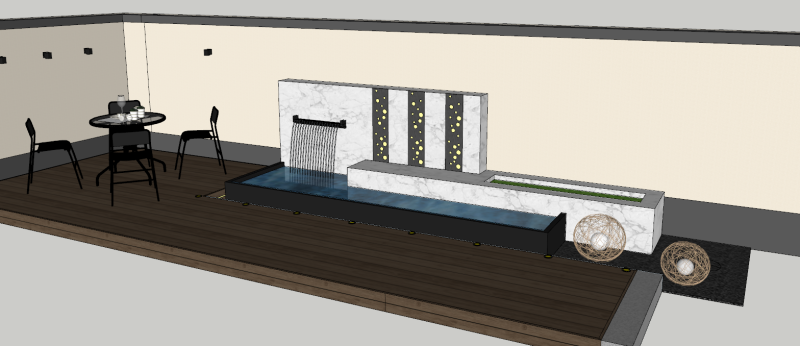 Modern Scenery Wall 3Dモデル .c4d .max .obj .3ds .fbx .stl .blend