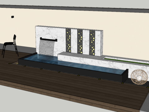 Modern Scenery Wall 3D Model