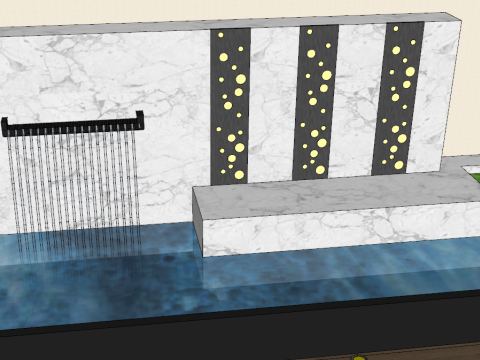 Modern Scenery Wall 3Dモデル