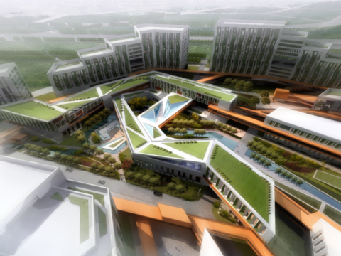 Modern Science and Technology Park Architectural Landscape Su Model 3D Model