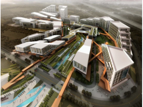 Modern Science and Technology Park Architectural Landscape Su Model 3D Model