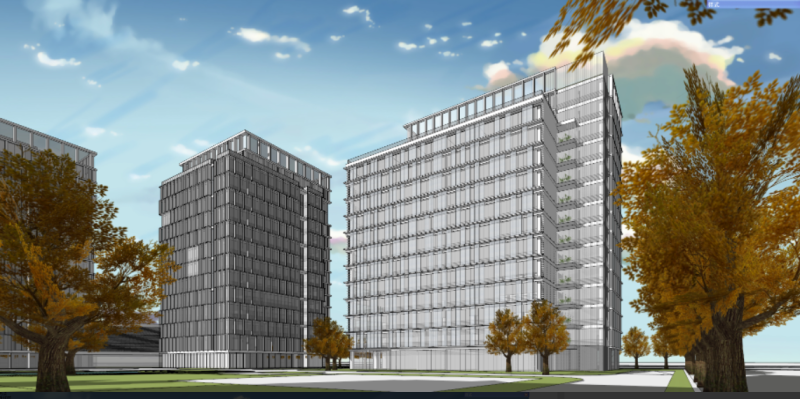Modern style park architectural design SU model 3D Model .c4d .max .obj .3ds .fbx .stl .blend 