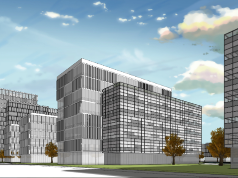 Modern style park architectural design SU model 3D Model