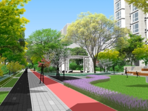 Overall sketchup model of modern high-end atmospheric residential area 3D 模型