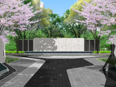 Overall sketchup model of modern high-end atmospheric residential area 3D 模型