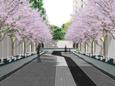 Overall sketchup model of modern high-end atmospheric residential area 3D 模型