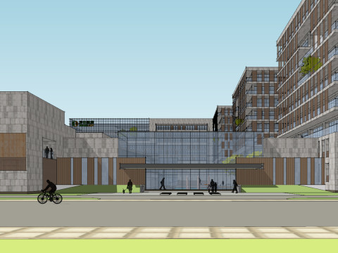 SU Model of Modern Science and Technology Headquarters Industrial Park 3D Model