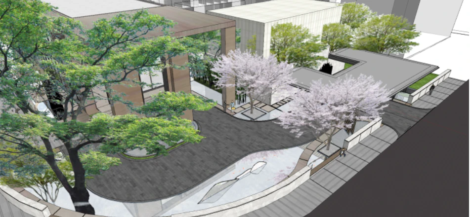 SU model of modern style sales office building 3D Model .c4d .max .obj .3ds .fbx .stl .blend 