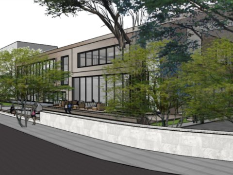 SU model of modern style sales office building Model 3D