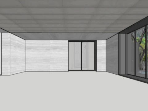 SU model of modern style sales office building 3D Model