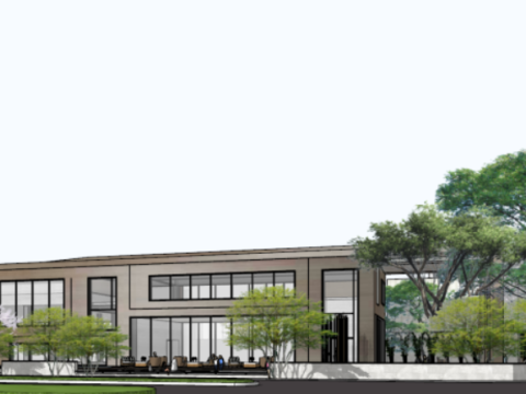 SU model of modern style sales office building Model 3D