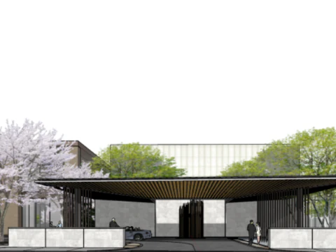 SU model of modern style sales office building 3D Model