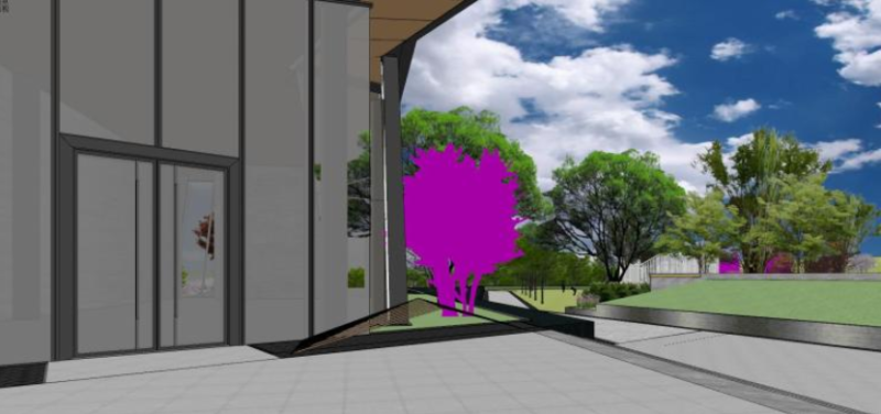 Demonstration Zone of a Tourist Center 3D Model .c4d .max .obj .3ds .fbx .stl .blend