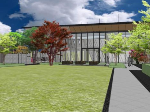 Demonstration Zone of a Tourist Center 3D Model