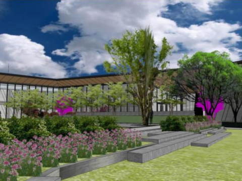 Demonstration Zone of a Tourist Center 3D Model
