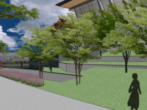 Demonstration Zone of a Tourist Center 3D Model