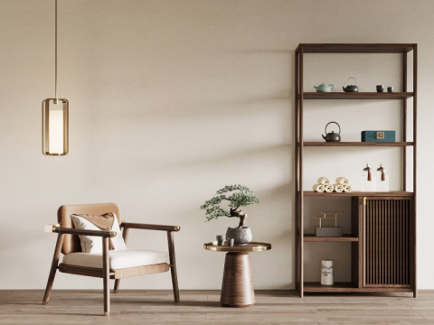 New Indoor Bookshelf SU Model Modello 3D