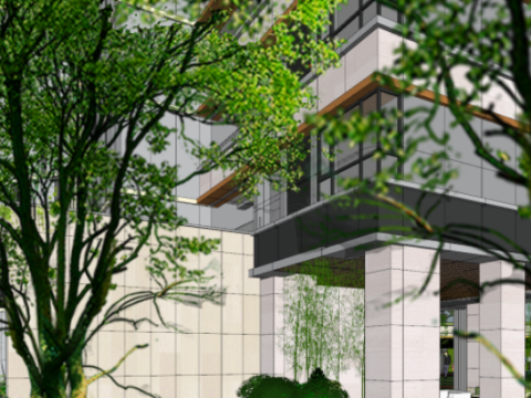 Modern Park Residential Landscape Architecture Su Model 3Dモデル