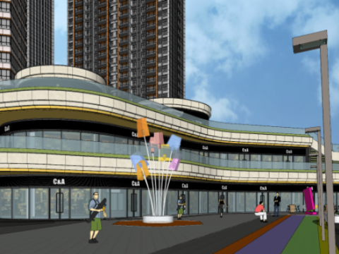 Modern Park Residential Landscape Architecture Su Model 3Dモデル