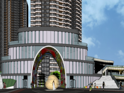 Modern Park Residential Landscape Architecture Su Model 3Dモデル