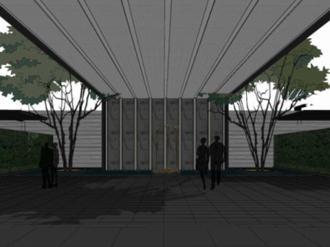 Super Headquarters Base City Exhibition Hall Model 3D Model