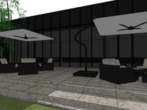 Super Headquarters Base City Exhibition Hall Model 3D Model