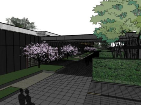 Super Headquarters Base City Exhibition Hall Model 3D Model