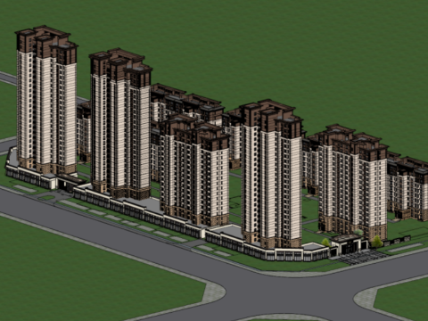 Single SU Model for Urban New Residential Planning 3D Model
