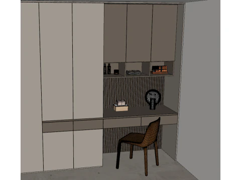 Lemari pakaian masa kini Model 3D