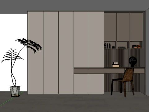Modern wardrobe 3D Model
