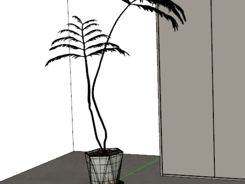 Modern wardrobe 3D Model