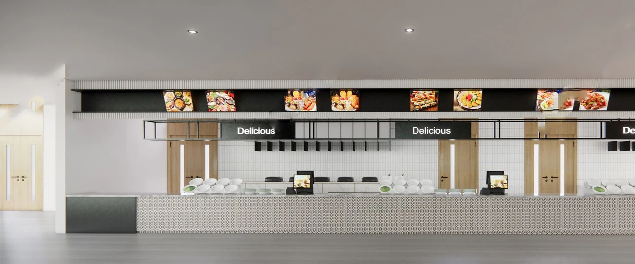 SU Feines Modell eines modernen Cafeteria-Raumkonzepts 3D Modell .c4d .max .obj .3ds .fbx .stl .blend 