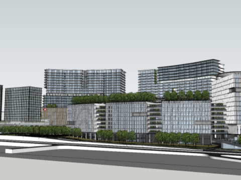SU model of modern hospital architecture 3D 模型