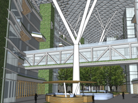 SU model of modern hospital architecture 3D 模型