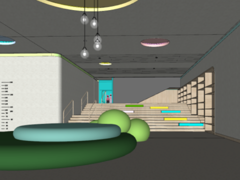 SU model of modern kindergarten architecture 3D 模型