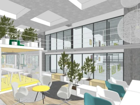 Modern style office interior SU model 3D Model