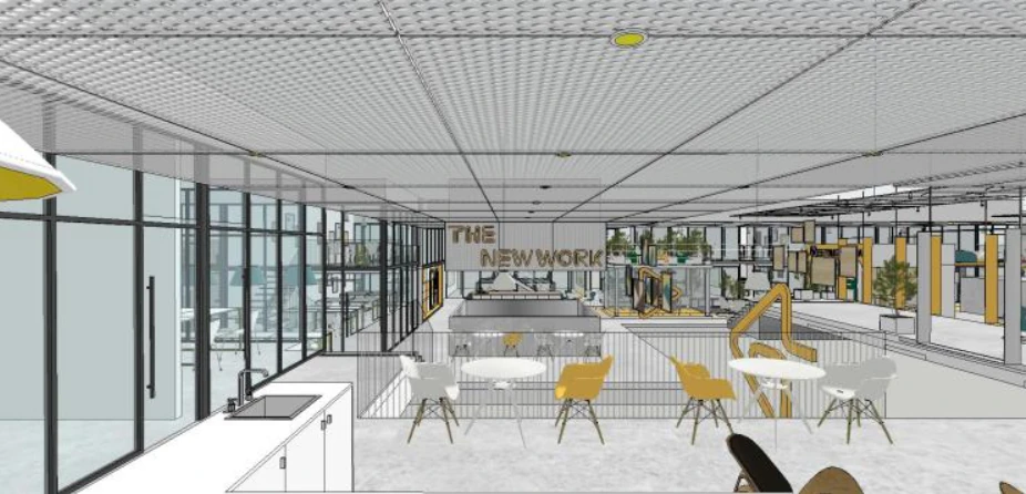 Modern style office interior SU model 3D Model .c4d .max .obj .3ds .fbx .stl .blend 