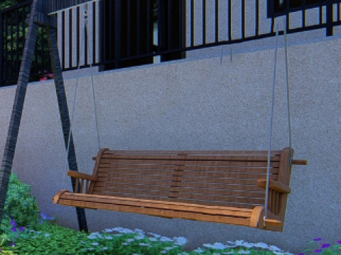 Modern style garden fine sketchup model Modelo 3D