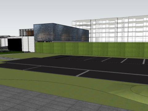SU Model of Landscape of Modern Heterogeneous Exhibition Area-Demonstration Area Model 3D