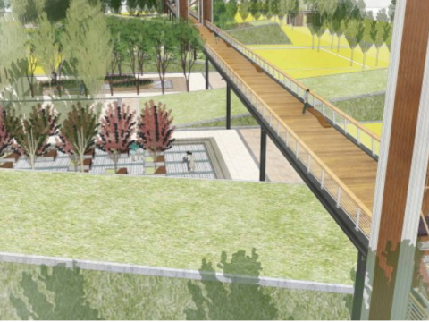 SU Model of Rural Pastoral Park Landscape 3D Model