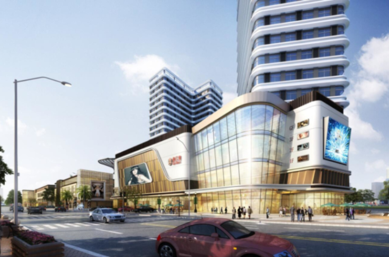 SU model of modern office-commercial complex building Model 3D .c4d .max .obj .3ds .fbx .stl .blend 