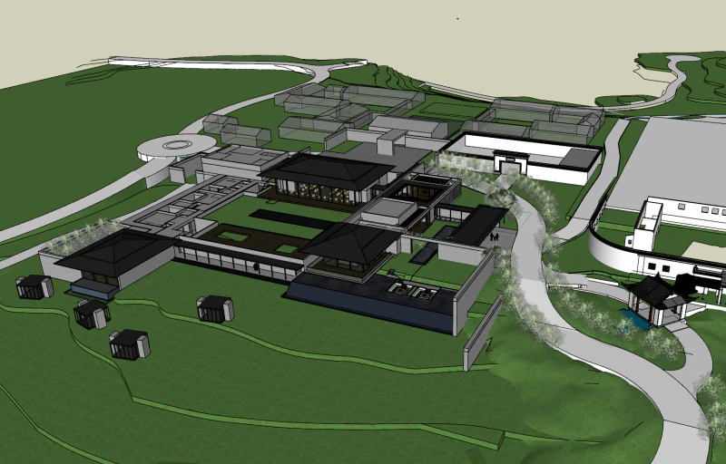 Демонстраційний курс «Дизайн ресторану на тему квітів персика». 3D Модель .c4d .max .obj .3ds .fbx .stl .blend