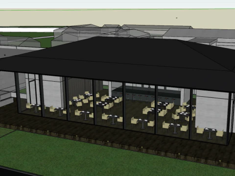 Демонстраційний курс &laquo;Дизайн ресторану на тему квітів персика&raquo;. 3D Модель