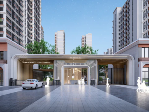 Nowoczesny, lekki, luksusowy model nadproża su Model 3D