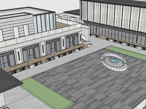 Urban Lighting Demonstration Zone SU 3D Model