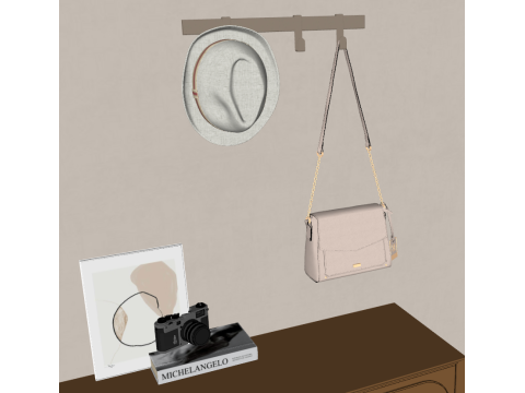 Modern shoe cabinet 3D Модель