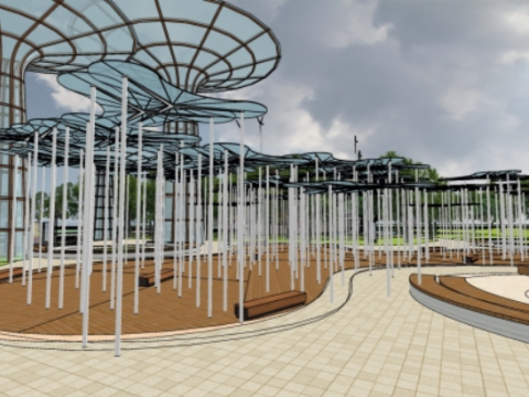 Modern sales department su sketch master model 3D Model