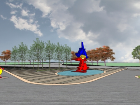Modern sales department su sketch master model 3D Model
