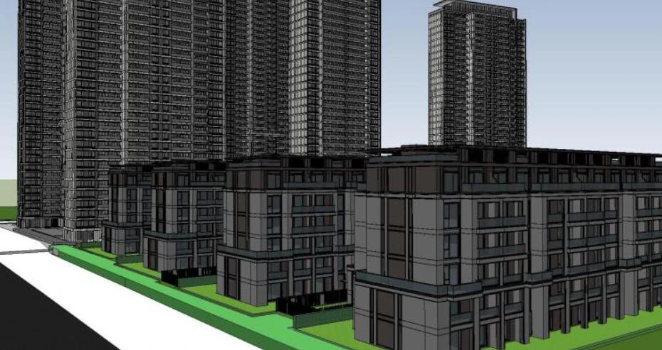 SU of Modern Residential Buildings 3D Model .c4d .max .obj .3ds .fbx .stl .blend 